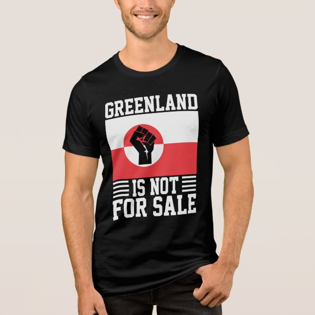 Camiseta Triblenda Greenland Is Not For Sale - Support Greenland (Anverso)