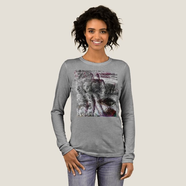 Camiseta Triblenda Grey Echo - Abstract Form Shirt (Anverso Completo)