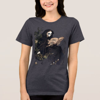 Camiseta Triblenda Grim Reaper Reading “Sweet Dreams”