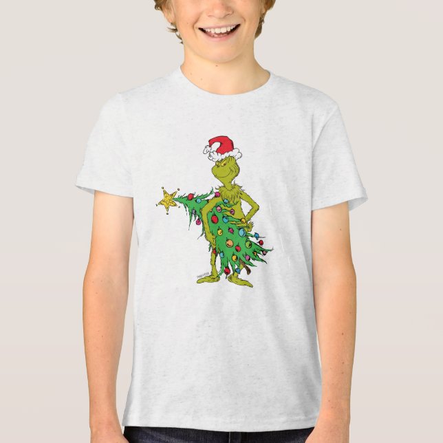 Camiseta Triblenda Grinch clásico | Ridículo (Anverso)
