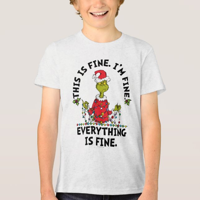 Camiseta Triblenda Grinch | Everything is Fine (Anverso)
