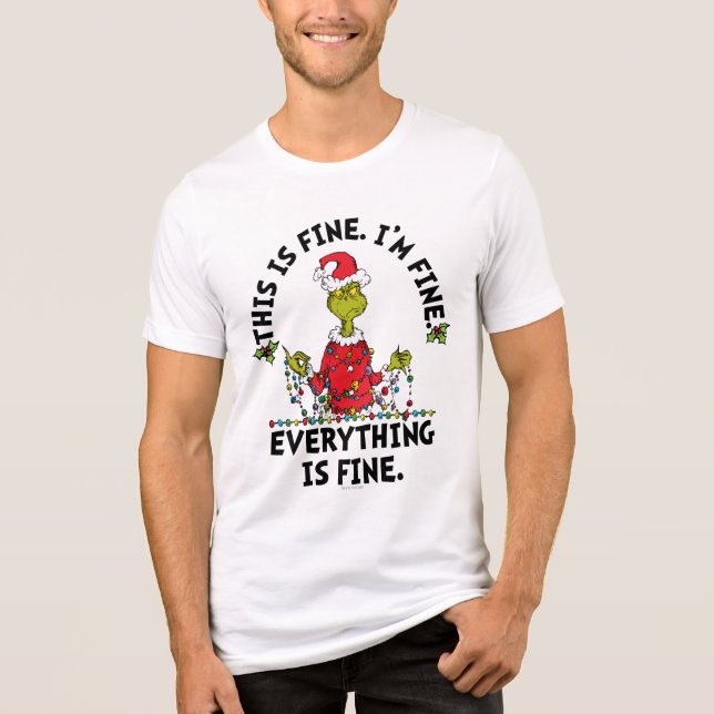 Camiseta Triblenda Grinch | Everything is Fine (Anverso)