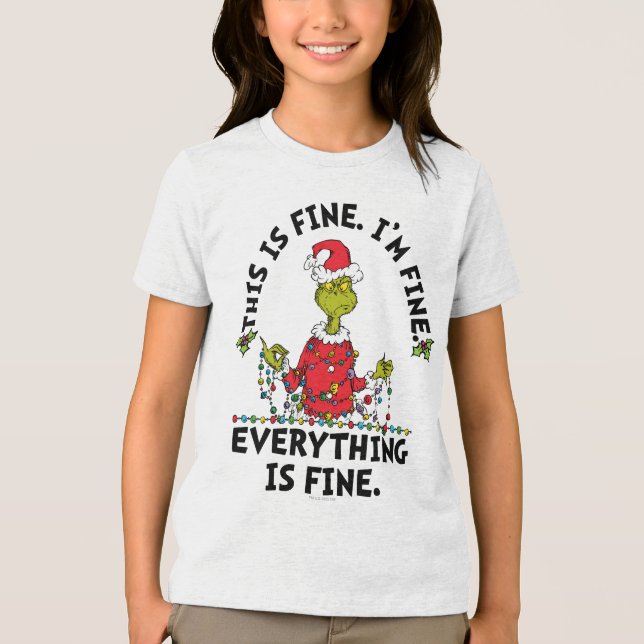 Camiseta Triblenda Grinch | Everything is Fine (Anverso)