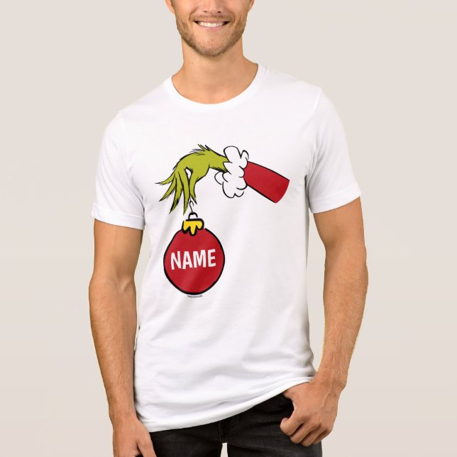 Camiseta Triblenda Grinch | Nombre personalizado (Anverso)