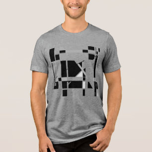Camiseta Triblenda Gris Black White Gameboard Geométrico inspirado en