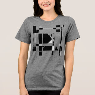 Camiseta Triblenda Gris Black White Gameboard Geométrico inspirado en