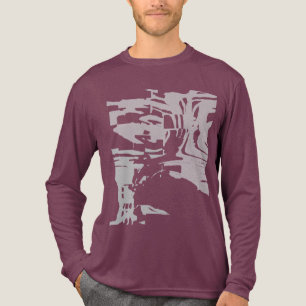 Camiseta Triblenda Gris contemporáneo parecido a un batik tila un mot