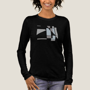 Camiseta Triblenda Gris Geométrico inspirado en MCM Arte abstracto pe