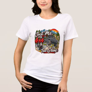 Camiseta Triblenda Gris_Solo Yo, Mi 4x4 y Crimen Real