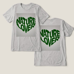 Camiseta Triblenda Gris verde adorable por la naturaleza