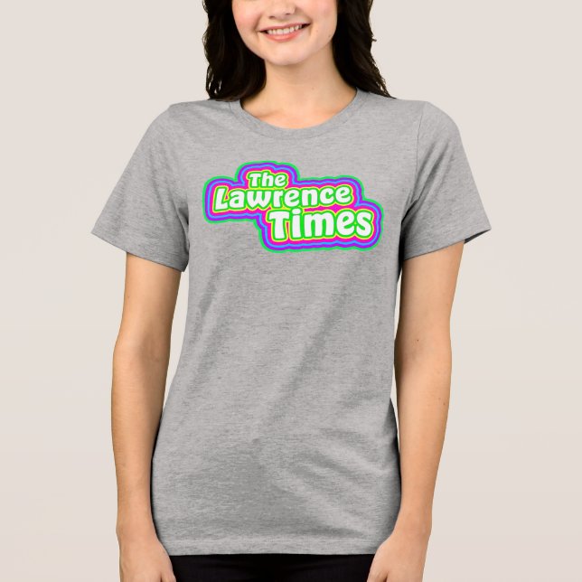 Camiseta Triblenda Groovy Lawrence Times femme gray (Anverso)
