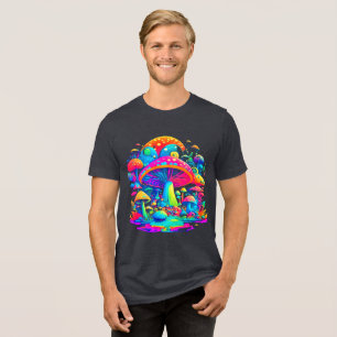 Camiseta Triblenda Groovy Magic Mushrooms - Arte Retro