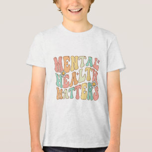 Camiseta Triblenda Groovy Mental Health S Human Braille Awarene