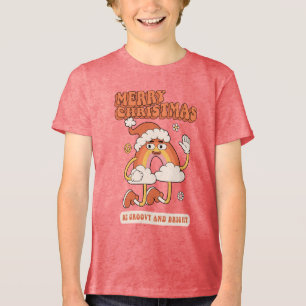 Camiseta Triblenda Groovy Navidades arcoiris - Sean brillantes y merr