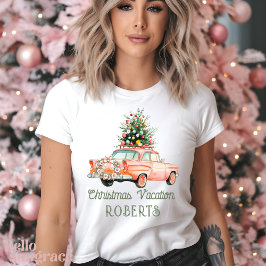 Camiseta Triblenda Groovy Navidades Car Vacation Retro