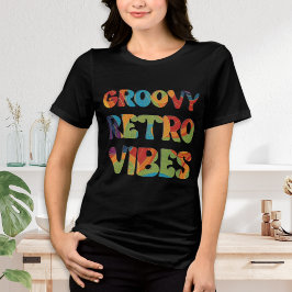Camiseta Triblenda Groovy Retro Vibes Guay inspirado en Boho 70