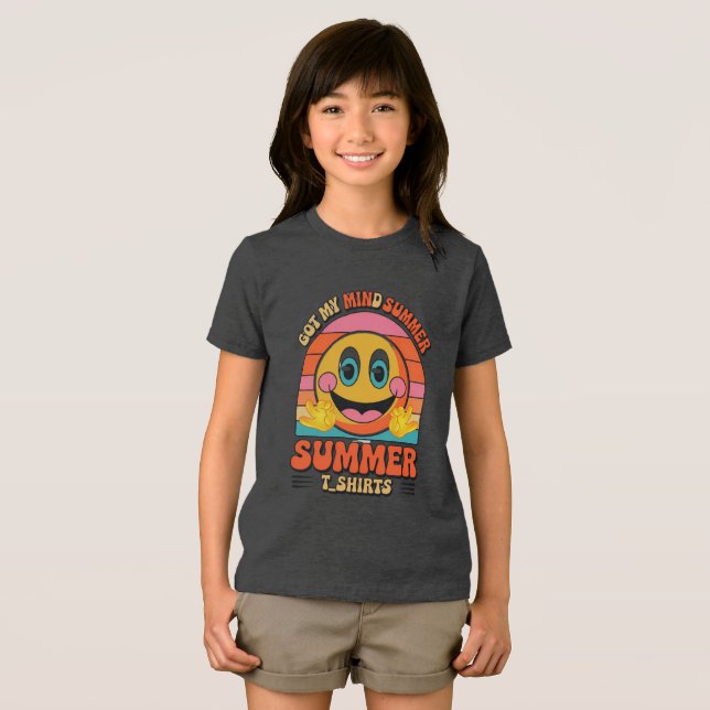 Camiseta Triblenda Groovy Summer Vibes Smiley Tee ( Anverso Completo)