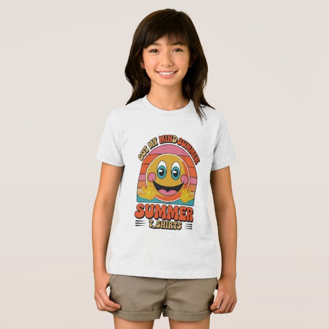 Camiseta Triblenda Groovy Summer Vibes Smiley Tee ( Anverso Completo)