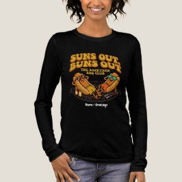 Camiseta Triblenda Groovy Suns Out Buns Out Club de BBQ divertido en 