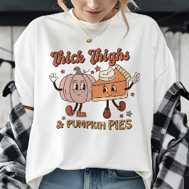 Camiseta Triblenda Grosor retro de caída y bragas de calabaza