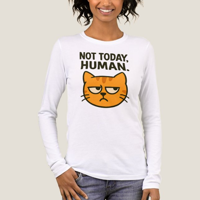 Camiseta Triblenda Grumpy Cat "Not Today Human" T-Shirt (Anverso)