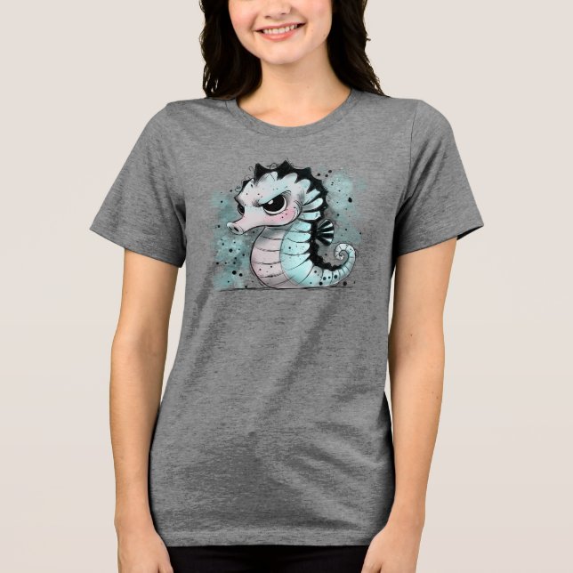 Camiseta Triblenda Grumpy Seahorse (Anverso)