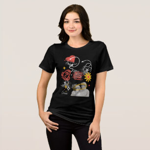 Camiseta Triblenda Grunge abstracto "Todo sobre el amor"