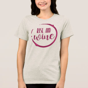 Camiseta Triblenda Grupo de Despedida de Soltera con Tema de Vino