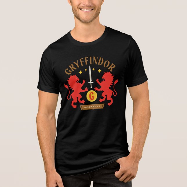 Camiseta Triblenda GRYFFINDOR™ House Double Lion Sword Graphic (Anverso)