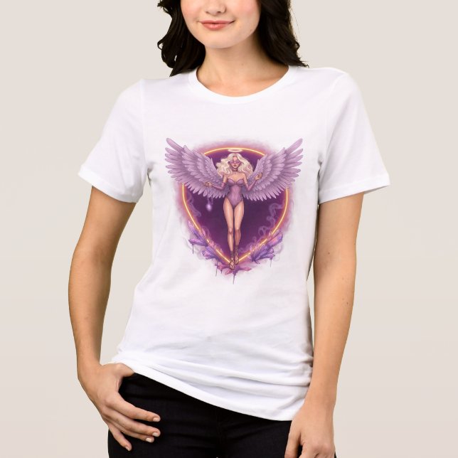 Camiseta Triblenda ✨ Gslow Angel Aura Tee 💜 (Anverso)