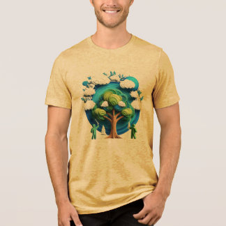Camiseta Triblenda Guardar el diseño de la camiseta del árbol