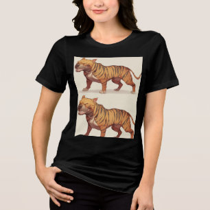 Camiseta Triblenda Guardián de Franja Dorada – Poderoso Animal de Fan