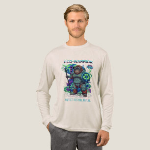 Camiseta Triblenda Guardián Orangután Eco-Guerrero Ciberpunk