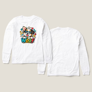 Camiseta Triblenda Guau Estampa De Corazón Con Huella De Perro Cachor