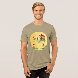Camiseta Triblenda ¡Guau Miau! ¡Hora de jugar! – Perros y Gatos Adora