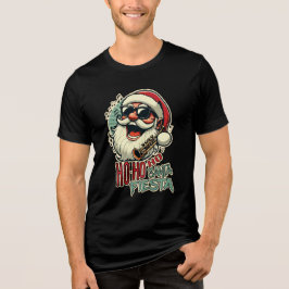 Camiseta Triblenda Guay divertido Santa Claus con gafas de sol - Ho-h