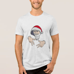 Camiseta Triblenda Guay Gangsta Hip Hop Hand Rap Santa Claus