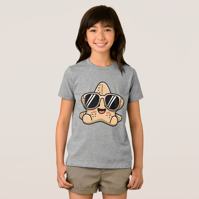 Camiseta Triblenda Guay Starfish con Vibes de playa de gafas de sol ( Anverso Completo)