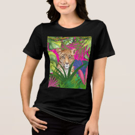 Camiseta Triblenda Guepardo en la hierba