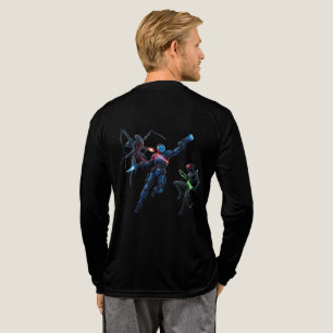 Camiseta Triblenda Guerrero de ciencia ficción vs alienígenas   Camis