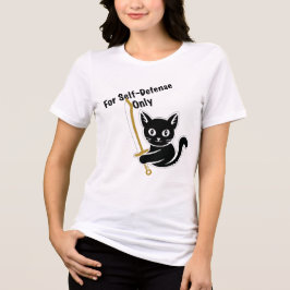 Camiseta Triblenda Guerrero de gatos de Samurai - Gatito de Ninja lin