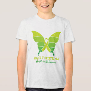 Camiseta Triblenda Guerrero de la cinta verde y amplificador; partida