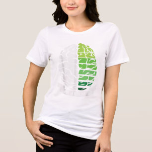 Camiseta Triblenda Guerrero de la cinta verde y amplificador; partida