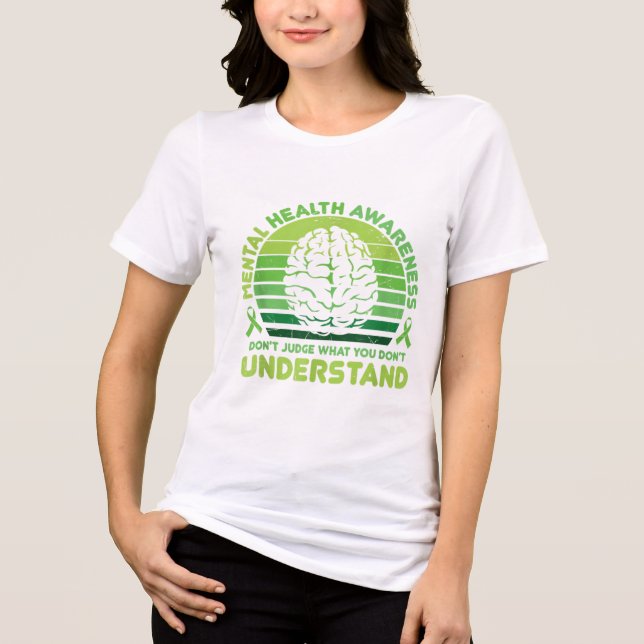 Camiseta Triblenda Guerrero de la cinta verde y amplificador; partida (Anverso)