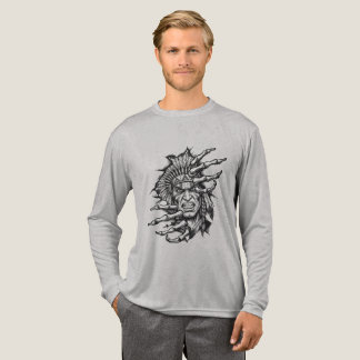 Camiseta Triblenda Guerrero de la herencia nativa americana