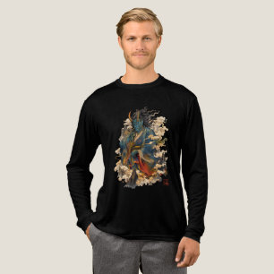 Camiseta Triblenda Guerrero Demonio Oni Azul   Mitología Yokai Japone