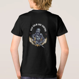 Camiseta Triblenda Guerrero Ilustrativo Mantén la Calma y el Control