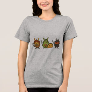 Camiseta Triblenda Guerreros de comida de Samurai