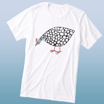 Camiseta Triblenda Guinea Fowl<br><div class="desc">Un lindo guineano con un picnic satisfecho. Arte original de Nic Squirrell.</div>