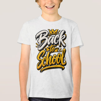 Camiseta Triblenda Guión de Corona para el Regreso a la Escuela